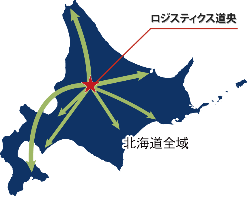 配送エリア 北海道地図